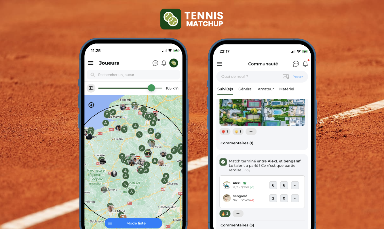 Découvrir TennisMatchup pour le tennis amateur